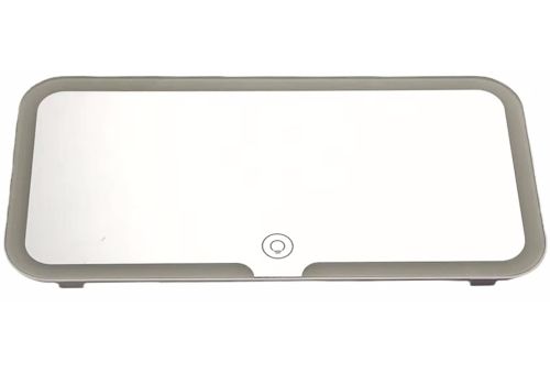 Косметичне дзеркало в салон автомобіля LED Light Mirror m538 3 режими, акумуляторне підвісне дзеркало з підсвічуванням на сонцезахисний козирок 