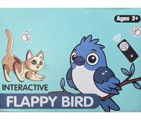 Інтерактивна іграшка дражнилка для кішок Flapping Bird Cat Toy LY-867 літаюча пташка Горобець зі звуковим чіпом, котячою м'ятою і пультом ДУ від USB
