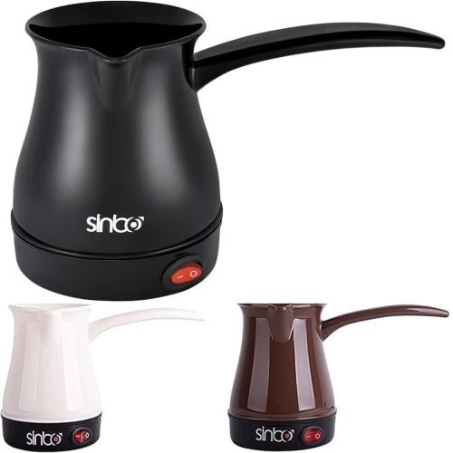 Електрична турка Sinbo SCM - 2928 кавоварка для приготування кави 0.3 л 600W, Електротурка для заварювання кави, антипригарна Турка-кавоварка