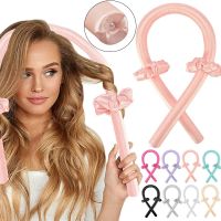 Атласні м'які Бігуді Reclaire для самостійної укладання волосся з гумками і шпилькою, М'яка стрічка для холодної завивки, Ободок керлик для кучерів