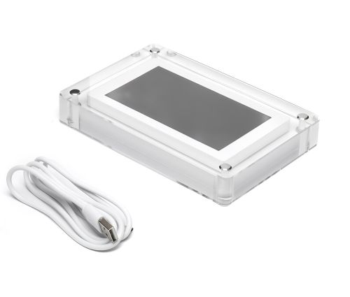 Цифрова акрилова фоторамка Photo Frame Frameo 5" 32 ГБ з Wi-Fi сенсорним IPS екраном розумна електронна рамка для фото і відео з годинником 5 дюймів