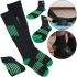Компресійні гольфи Smart Cyompression Socks високі облягаючі антиварикозні гетри, лікувальні панчохи від варикозу 2 клас компресії чорні S / M