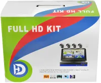 Комплект бездротового відеоспостереження відеореєстратор UKC DVR KIT 6678 WiFi набір на 8 вуличних камер з датчиком руху для зовнішнього спостереження