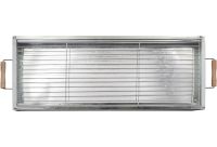 Переносний розкладний мангал Barbecue Tray 770T MD-008 8009 портативний вугільний, дров'яної гриль зі знімною решіткою, складаний барбекю з сіткою