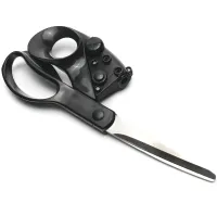 Швейні ножиці з лазерним покажчиком Laser Scissors LP01 21 см кравецькі ножиці для крою та шиття з лазером для точного розрізання тканини та паперу