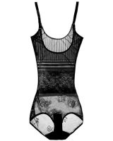 Корректирующее боди Waist Band 181 женское утягивающее нижнее белье 35-110 кг моделирующий комбидресс для коррекции фигуры и талии с пуш-ап Черный