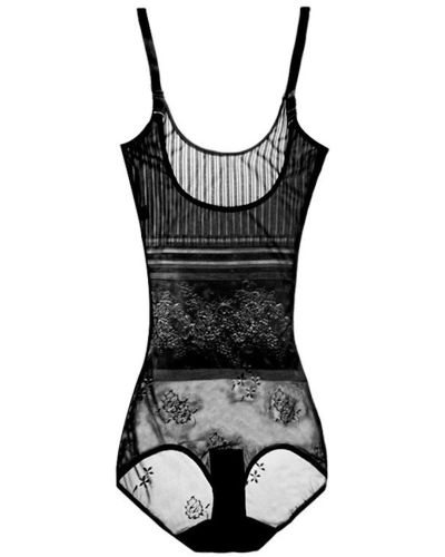 Корректирующее боди Waist Band 181 женское утягивающее нижнее белье 35-110 кг моделирующий комбидресс для коррекции фигуры и талии с пуш-ап Черный