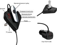 Автомобильный трансмиттер FM Bluetooth V11 BT ФМ авто модулятор передатчик Bluetooth, зарядное USB устройство, адаптер в машину от прикуривателя