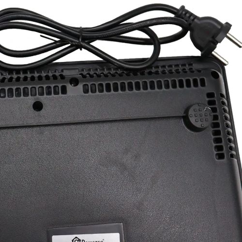 Індукційна сенсорна електроплита Domotec MS-5833 на 1 конфорку 2000W портативна настільна електрична плита з дисплеєм таймером MS5833 Чорна