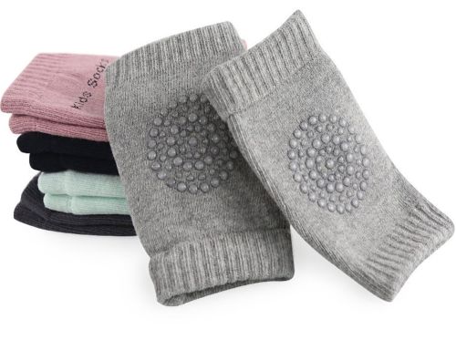 Антискользящие детские наколенники для ползанья Children Thicken Knee Protector защитные наколенники с силиконом от синяков и ушибов из хлопка