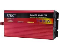 Автомобільний інвертор напруги UKC AR-3000M 12V-220V 3000W з функцією плавного пуску, авто перетворювач напруги струму 12В 220В 3000Вт