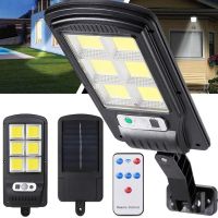 Вуличний ліхтар на сонячній батареї Solar Street Light BL BK-120-6COB настінний акумуляторний LED ліхтарик з пультом і датчиком руху на стовп
