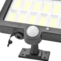 Підвісний вуличний ліхтар Solar light BK-128-6 COB на сонячній батареї з датчиком руху і пультом ДУ, водонепроникний настінний світильник