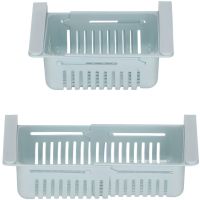 Розсувний органайзер у холодильник Stretchable Hanging Storage Rack TM18013 підвісний контейнер, висувна полиця, кошик для зберігання продуктів