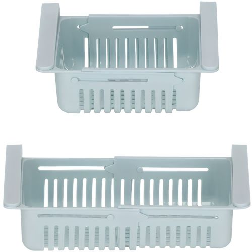 Розсувний органайзер у холодильник Stretchable Hanging Storage Rack TM18013 підвісний контейнер, висувна полиця, кошик для зберігання продуктів