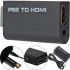 Компонентний перехідник конвертер PS2 PS3 to HDMI G300 для ігрової приставки Sony Playstation, відео та аудіо адаптер для ігрових приставок Чорний