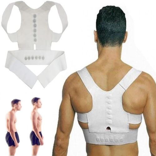 Магнітний фіксуючий коректор правильної постави Emson Power Magnetic Posture 3-Pack NY-27, ортопедичний корсет павук для вирівнювання спини і плечей