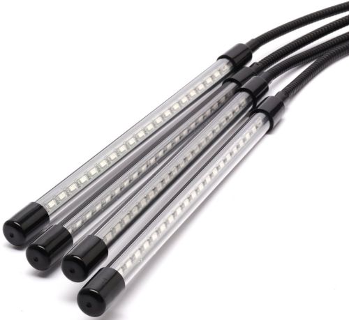 Светодиодная гибкая фитолампа Grow Light на 4 ветки для выращивания комнатных растений, светильник на 4 лампы роста рассады Полный спектр USB с таймером
