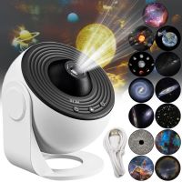 Проектор зоряного неба Galaxy Projector 360° Akenori PG-2000 13 в 1 світлодіодний галактичний нічник з таймером, домашній планетарій 13 космічних картриджів