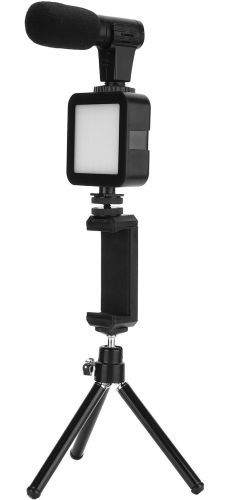 Набір блогера Video Making Kit ay-49 4 в 1 комплект штатив з кріпленням для телефону, LED підсвічуванням і мікрофоном для селфи і Відео Android IOS