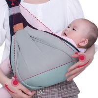 Рюкзак-переноска для новонароджених Baby Sling AND182 дихаючий слінг переноска для дитини, ерго рюкзак до 20 кг, кенгуру для немовляти на одне плече