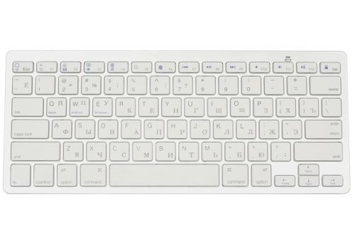 Бездротова ультратонка Bluetooth клавіатура Wireless Keyboard X5 Silver для ПК комп'ютера і планшета з блютуз на батарейках x-5 Срібна