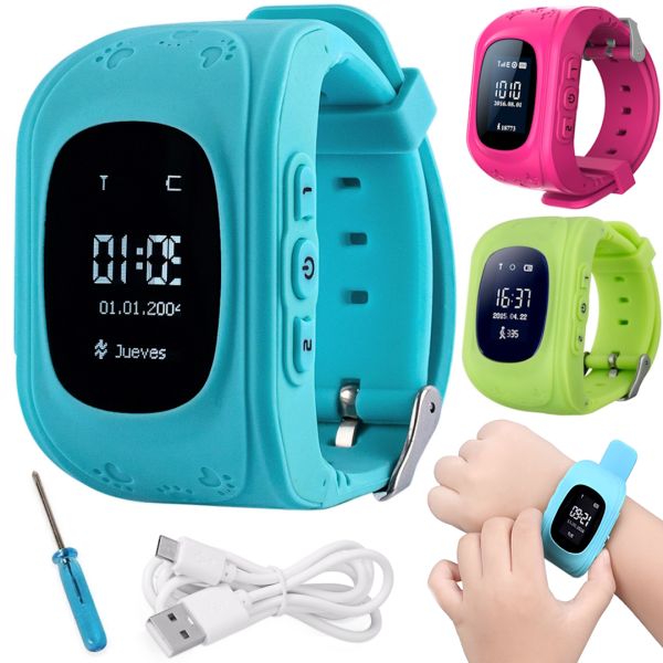 Розумний дитячий смарт-годинник Smart Baby Watch Excelvan Q50 з функцією GPS трекера, наручний смарт-годинник з SIM-картою 320мАг IOS Android