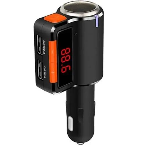 Автомобільний FM трансмітер передавач Bluetooth MP3 S 21, Авто ФМ блютуз модулятор в машину з зарядкою 3.1 A, автомобільний зарядний пристрій