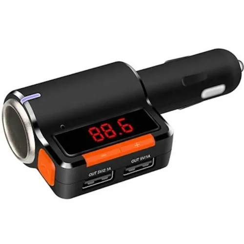Автомобільний FM трансмітер передавач Bluetooth MP3 S 21, Авто ФМ блютуз модулятор в машину з зарядкою 3.1 A, автомобільний зарядний пристрій