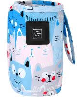 Нагрівач для дитячих пляшечок Heating Bottle Cover N-006 портативна грілка 3 режими для дитячого молока і води з підтримкою температури від USB