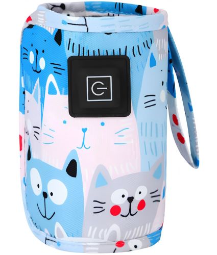 Нагрівач для дитячих пляшечок Heating Bottle Cover N-006 портативна грілка 3 режими для дитячого молока і води з підтримкою температури від USB