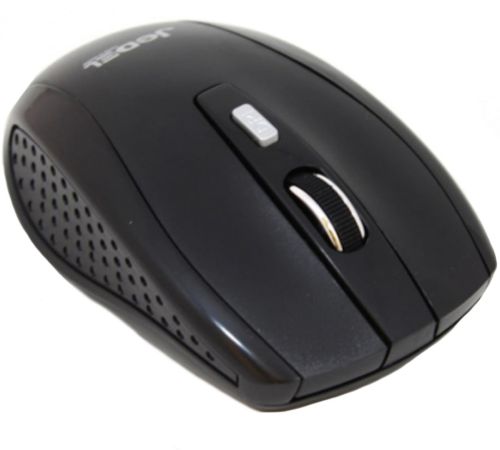 Бездротова оптична мишка Jedel W550 Black 1000 dpi ігрова для комп'ютера і ноутбука 2.4 GHZ на батарейці, геймерська USB миша 98127 Чорна