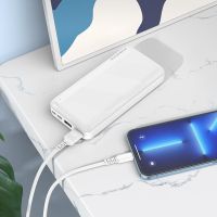 Зовнішній акумулятор повербанк Power Bank Borofone Bj27a 20000mAh 15W 2USB TYPE-C з швидкою зарядкою, портативний зарядний пристрій батарея 3 виходи