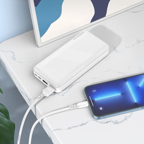 Зовнішній акумулятор повербанк Power Bank Borofone Bj27a 20000mAh 15W 2USB TYPE-C з швидкою зарядкою, портативний зарядний пристрій батарея 3 виходи