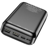 Зовнішній акумулятор повербанк Power Bank Borofone Bj27a 20000mAh 15W 2USB TYPE-C з швидкою зарядкою, портативний зарядний пристрій батарея 3 виходи