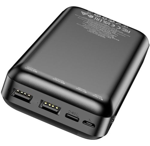 Зовнішній акумулятор повербанк Power Bank Borofone Bj27a 20000mAh 15W 2USB TYPE-C з швидкою зарядкою, портативний зарядний пристрій батарея 3 виходи