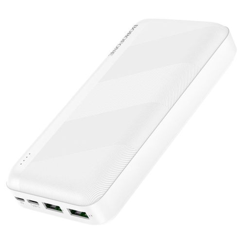 Зовнішній акумулятор повербанк Power Bank Borofone Bj27a 20000mAh 15W 2USB TYPE-C з швидкою зарядкою, портативний зарядний пристрій батарея 3 виходи
