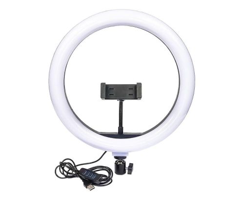 Кільцева USB LED лампа Ring Fill Light JY-360A 36 см 14 " без штатива Професійна студійна Світлодіодна CXB - 360 (теплий, нейтральний, холодний)