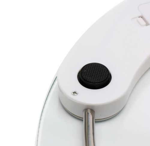 Електронні підлогові ваги Domotec MS-2003A до 180 кг, круглі скляні ваги з Led дисплеєм домашні для зважування крок 0.1 кг MS2003A прозорі