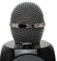 Бездротовий караоке мікрофон WSTER WS - 1816 Bluetooth USB AUX FM з вбудованою колонкою і 4 тембрами голосу на акумуляторі з динаміком Ws1816 Чорний