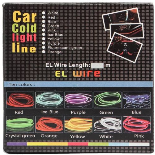 Автомобільна декоративне підсвічування Car Cold Light Line EL-1302-4 м, світлодіодна стрічка В авто, Неонова стрічка для автомобіля 4м