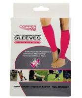 Підтримуючі компресійні гетри Copper Fit Calf Compression Sleeves, облягаючі гольфи з фіксацією литок, Бандаж для підтримки гомілки чорні