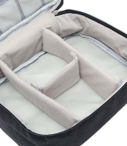 Дорожня сумка органайзер Travel Digital Bag для зберігання кабелів, зарядок повербанка, багатофункціональний бокс для цифрових аксесуарів Чорний