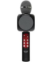 Бездротовий караоке мікрофон WSTER WS - 1816 Bluetooth USB AUX FM з вбудованою колонкою і 4 тембрами голосу на акумуляторі з динаміком Ws1816 Чорний