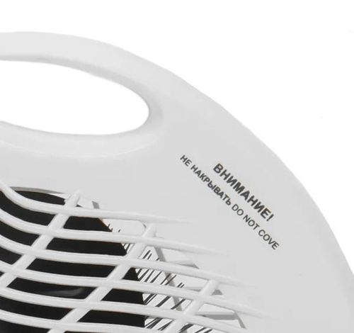 Електричний тепловентилятор Domotec MS-5902 2000W дуйка 3 режими з ручкою, підлоговий обігрівач Домотек MS5902 2000 Вт на 22 кв. м. Білий
