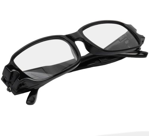 Збільшувальні світлодіодні окуляри для читання Multi Strength Reading Glasses з подвійним підсвічуванням, універсальні окуляри з ліхтариком чорні