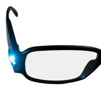 Збільшувальні світлодіодні окуляри для читання Multi Strength Reading Glasses з подвійним підсвічуванням, універсальні окуляри з ліхтариком чорні