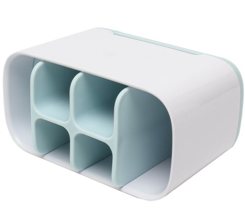 Настольная подставка органайзер Large Toothbrush Caddy для зубных щеток и пасты на 6 отсеков, Держатель зубной щетки Joseph для ванной комнаты Белый