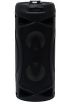 Беспроводная Bluetooth колонка динамик SoonBox S4403 с LED подсветкой 10W и микрофоном, Аккумуляторная блютуз акустика караоке USB SD FM AUX Черная