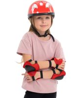 Дитячий набір захисту 7в1 Kids Sport 44529 наколінники, налокітники рукавички і шолом для катання на роликах, Дитячий захист з шоломом для велосипеда